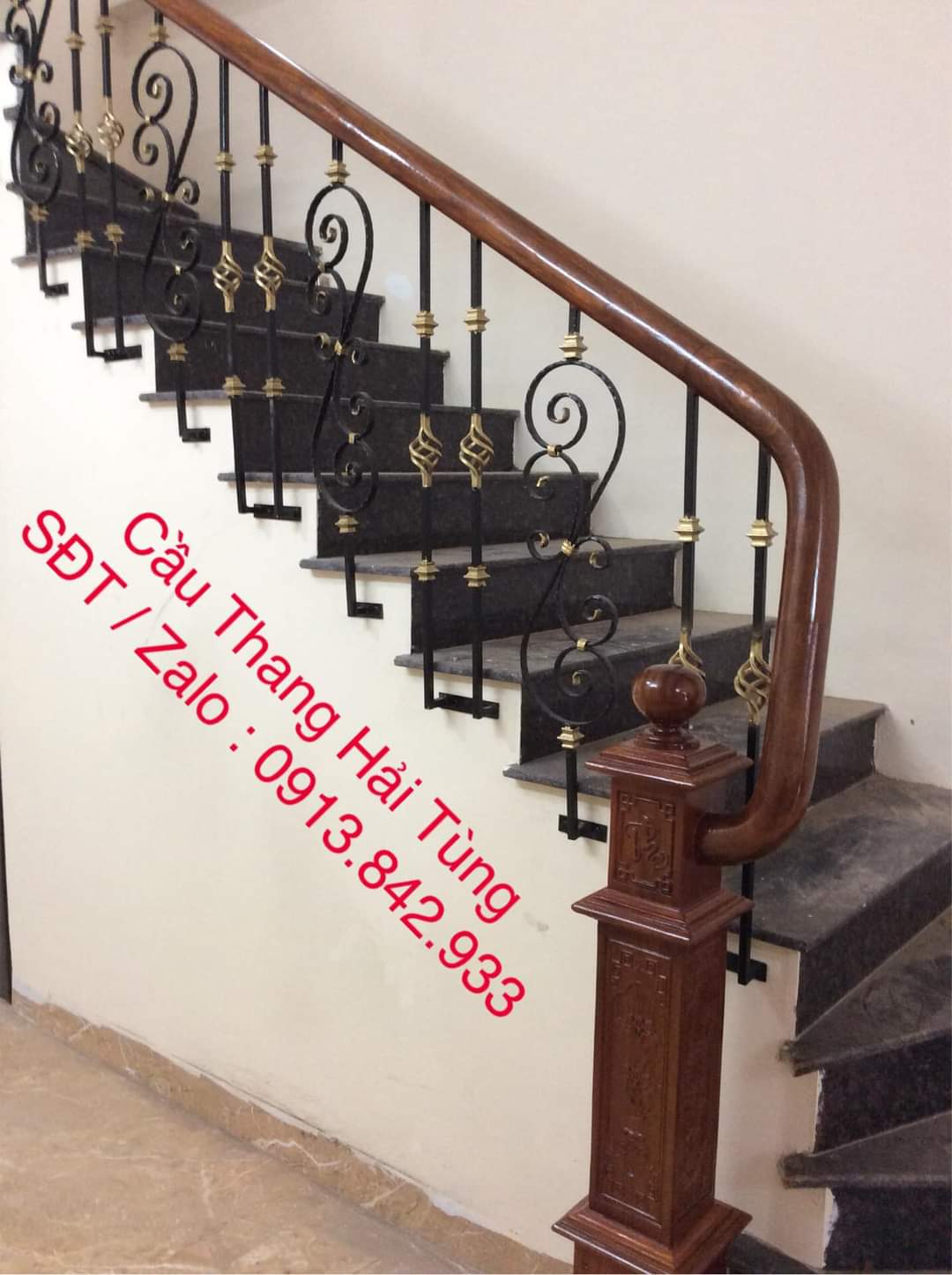 Cầu thang sắt nghệ thuật