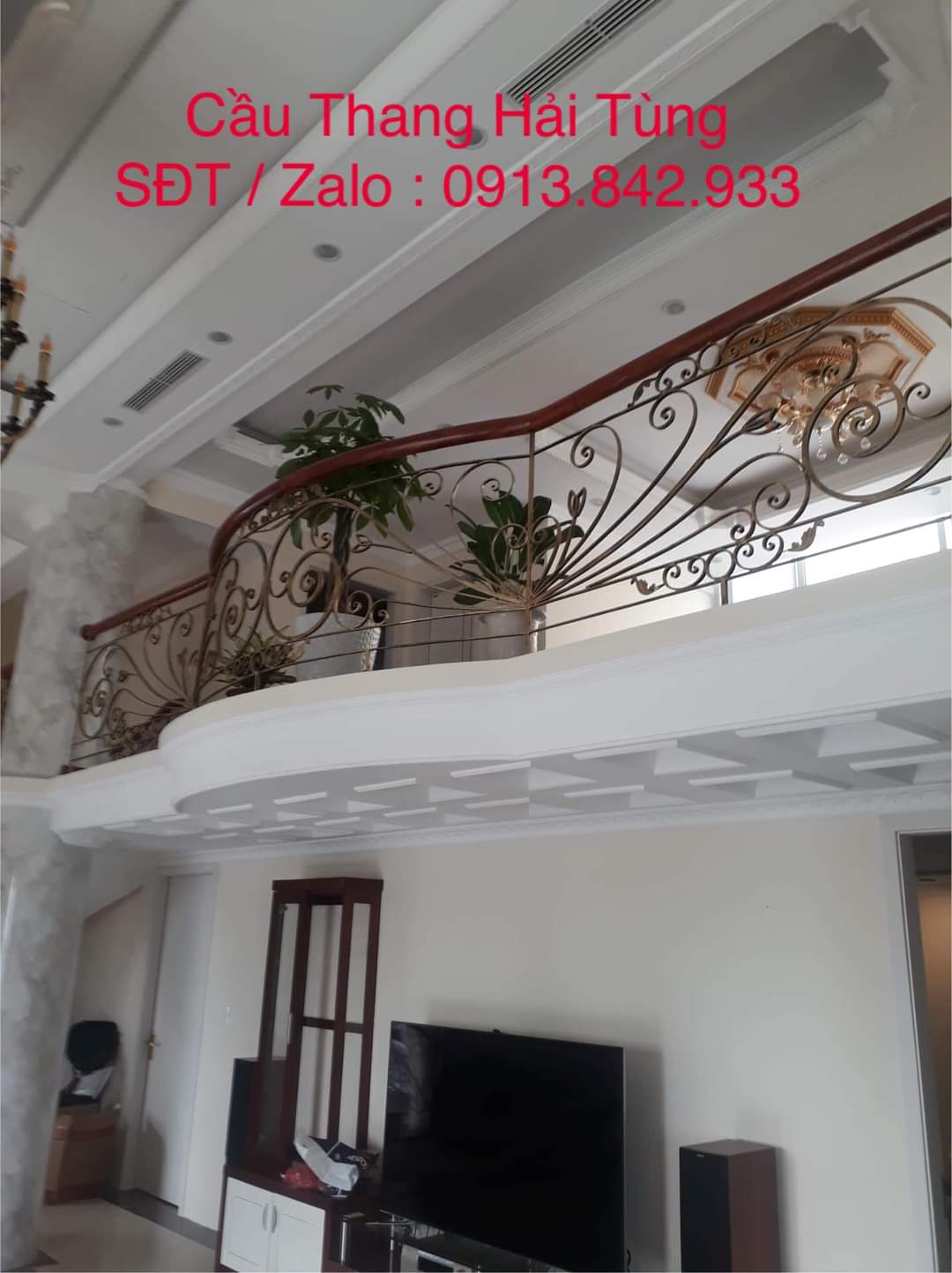 Cầu thang lan can nghệ thuật