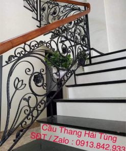 Cầu thang sắt nghệ thuật số 8